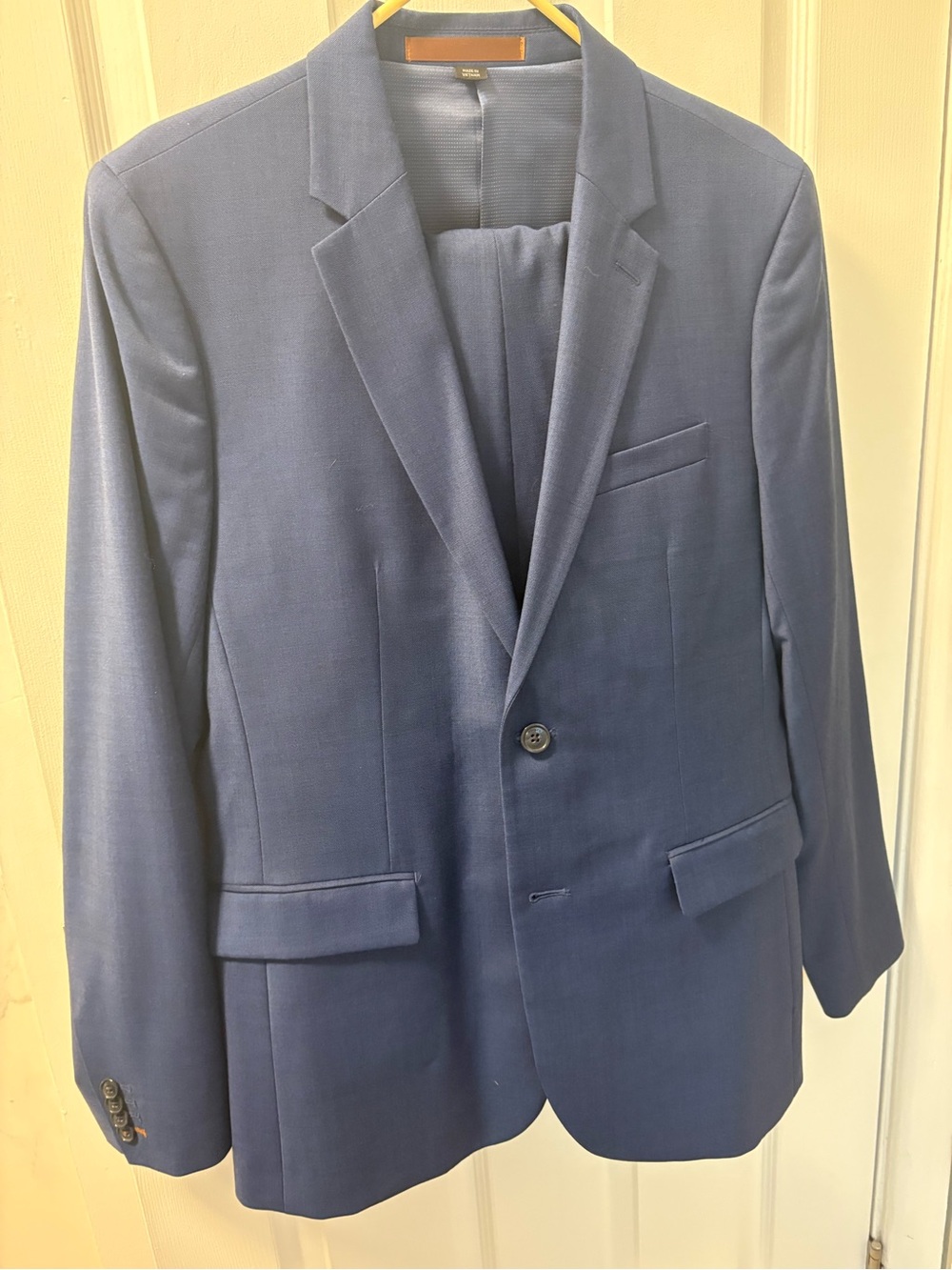 RW&CO. Men's Navy Single-Breasted Suit Jacket